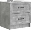 vidaXL Nachttisch Betongrau 43 x 34,5 x 44,5 cm Holzwerkstoff 895681 Bild 2