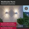LED Wandleuchte Tharin IP44 3000K 120x250mm 2x3,7W Weiß Bild 3