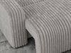 Ecksofa L-form, mit Schlaffunktion und Bettkasten - ARGOS, Hellgrau, Cord Bild 3
