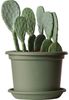 Pflanzkübel GREENER GUYA 30 cm grün – aus recycelten Materialien, UV-beständig, frostsicher bis –20 °C, bruchsicher, schlagfest und stapelbar, nachhaltiges Pflanzgefäß Bild 2