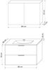 Badmöbel Set Gently 2 V1 Weiß/Grau MDF Waschtisch 80cm mit 5W LED-Strahler / Energiebox Bild 5