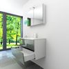 Badmöbel Set Gently 2 V1 Weiß/Grau MDF Waschtisch 80cm mit 5W LED-Strahler / Energiebox Bild 4