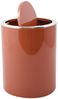 MSV Bad Serie "ASPEN" Design Kosmetikeimer Bad Treteimer Schwingdeckeleimer Abfallbehälter mit Schwingdeckel 6 Liter (ØxH): ca. 18,5x26 cm Terracotta Rot Bild 2