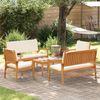 vidaXL Gartensofa-set 5 pcs Braun Massivholz Akazie 3331813 Bild 4