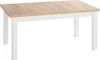 WFL GROUP Esstisch Lindberg ausziehbar verlängerbar rechteckig mit weißen Holzbeinen (MADE IN EU, XXL Groß– 120/140/150/160/200 cm ausziehbar auf 160/180/190/240/300 cm), platzsparender Tisch in Holzoptik für Küche, Esszimmer oder Wohnzimmer Bild 2