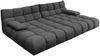 KAWOLA Big Sofa VIVIEN Feincord anthrazit 85 x 178 x 296 cm Bild 3