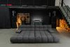 KAWOLA Big Sofa VIVIEN Feincord anthrazit 85 x 178 x 296 cm Bild 4
