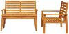 vidaXL 3-tlg. Garten-Lounge-Set Massivholz Akazie 3211797 Bild 3