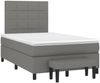 vidaXL Boxspringbett mit Matratze Dunkelgrau 120x190 cm Stoff 3270356 Bild 2