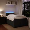 vidaXL Boxspringbett mit Matratze Schwarz 120x200 cm Samt 3288578 Bild 5