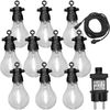 Luxform Lichterkette 24V-Lichterkette Tahiti - mit 10x warmweißen LED, Überall aufhängbar, drinnen und draußen Bild 2