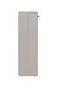 Finori Satos 02B Kommode / Schuhschrank, Samt | Schuhschrank für Flur | Maß: B x H x T ca. 50 x 110 x 34 cm | Schuhschrank mit Platz für bis zu 12 Paar Schuhe 1 Tür mit wechselbarem Türanschlag und 2 Einlegeböden und 3 Kunststoffstangen zur Schuhfixierung Kor... Bild 5