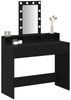 vidaXL Schminktisch Schwarz 100 x 41 x 140 cm Holzwerkstoff 865173 Bild 3