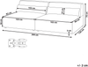 2-Sitzer Sofa hellbraun ohne Armlehnen HELLNAR Bild 2