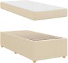 vidaXL Bettrahmen mit Matratze Creme 90 x 200 cm Stoff 3398345 Bild 5
