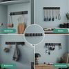 Mai & Mai Wandgarderobe Wandhaken Garderobenleiste Garderobenhaken mit 4/6 klappbaren Haken, Faltmechanik und Anti-Rutsch-Textur Bild 4