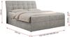 Boxspringbett Polsterbett mit Multipocket-Matratze und Topper - DIEGOS - 120x200cm - Hellgrau Stoff - H3 Bild 5
