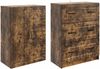 vidaXL Schrankset 2 pcs Geräucherte Eiche 66 x 34,5 x 87 cm 3416966 Bild 3
