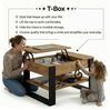 TREND WERK Couchtisch Lift-Couchtisch höhenverstellbar Sofatisch 92×54 cm mit Stauraum (verstecktem Fach Wohnzimmertisch Holz modern Wohnzimmertisch) Bild 3