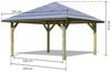 Karibu Pavillon Carport Classic Kirn 1 Bild 3