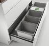 Abfallsorter Cox Box 235 K / 1200-5 für 120 cm Schrankbreite mit Biodeckel / 5-fach Trennung, 45 (3x10 und 2x 7,5) Liter / Abfalleimer / Abfallsammler Bild 2
