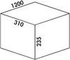 Abfallsorter Cox Box 235 K / 1200-5 für 120 cm Schrankbreite mit Biodeckel / 5-fach Trennung, 45 (3x10 und 2x 7,5) Liter / Abfalleimer / Abfallsammler Bild 3
