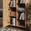 Garderobe Amber Eiche Wotan 80 x 172 cm mit 5 offenen Fächern Vicco Bild 4