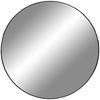 Moderner Spiegel BARCA schwarz Ø80 cm Aluminium Bild 4