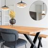 Moderner Spiegel BARCA schwarz Ø80 cm Aluminium Bild 5