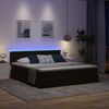 vidaXL Bett mit Stauraum und LED mit LED Schwarz 160 x 200 cm Samt 3371345 Bild 5