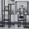 Pflanzregal Blaavandshuk 150 x 60 x 19 cm Schwarz / Marmor-Optik [en. casa] Bild 4