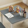 Kindertisch-Set aus MDF und Kiefernholz mit 2 Stühlen, Grau Bild 2