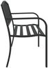 vidaXL Gartenbank 119 cm Schwarz Stahl 4002827 Bild 5