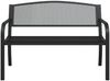 vidaXL Gartenbank 119 cm Schwarz Stahl 4002827 Bild 4