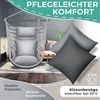 KESSER® 'Haiti' Hängesessel, 360° drehbar, UV-beständig & wasserfest, inkl. 2 Kissen, Tragetasche, Flaschenhalter & Montage-Set, grau/anthrazit, bis 150 kg belastbar Bild 4