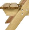 vidaXL Picknicktisch mit Bänken 110x123x73 cm Kiefernholz Imprägniert 318398 Bild 4