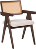 Esszimmerstuhl 2er Set AVA Holz Dunkelbraun Hellbeige Bild 5