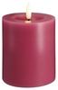 Moods & More LED-Blockkerze in Vintage Rose mit Schmelzeffekt – Ø 7 4 cm x H 10 cm Bild 1