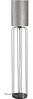 Stehlampe, Textil-Schirm, rund, silber, H 114 cm Bild 5