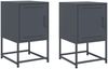 vidaXL Nachttische 2 Stk. Anthrazit 36x39x60,5 cm Stahl 846451 Bild 2