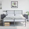 vidaXL Nachttische 2 Stk. Anthrazit 36x39x60,5 cm Stahl 846451 Bild 3