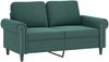 vidaXL 2-Sitzer-Sofa mit Zierkissen Dunkelgrün 120 cm Samt 3200937 Bild 4