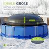 Juskys Aufblasbare Poolabdeckung rund, PVC schwarz, 4 m Bild 4