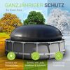 Juskys Aufblasbare Poolabdeckung rund, PVC schwarz, 4 m Bild 3