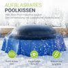 Juskys Aufblasbare Poolabdeckung rund, PVC schwarz, 4 m Bild 2