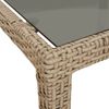 vidaXL Gartentisch Beige 250x100x75 cm Hartglas und Poly Rattan 316728 Bild 5