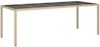 vidaXL Gartentisch Beige 250x100x75 cm Hartglas und Poly Rattan 316728 Bild 2