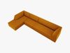 Micadoni Ecksofa Ruby 5-Sitzer Links Samt Salvador Gelb Bild 4