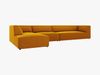 Micadoni Ecksofa Ruby 5-Sitzer Links Samt Salvador Gelb Bild 3