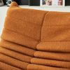 MODFU Sofa Sessel Teddy-Fleece mit hochdichter Schaumstofffüllung, Orange, 90 x 105 x 72 cm Bild 2